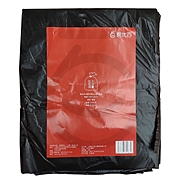 易优百 折叠平底式大型垃圾袋 (黑) 100*120cm(10只/包)