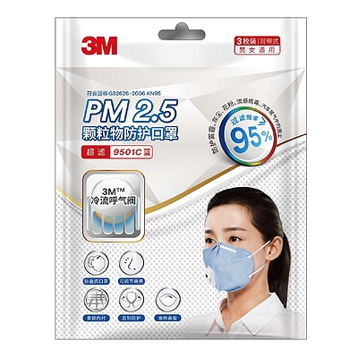PM2.5带呼吸阀防护口罩