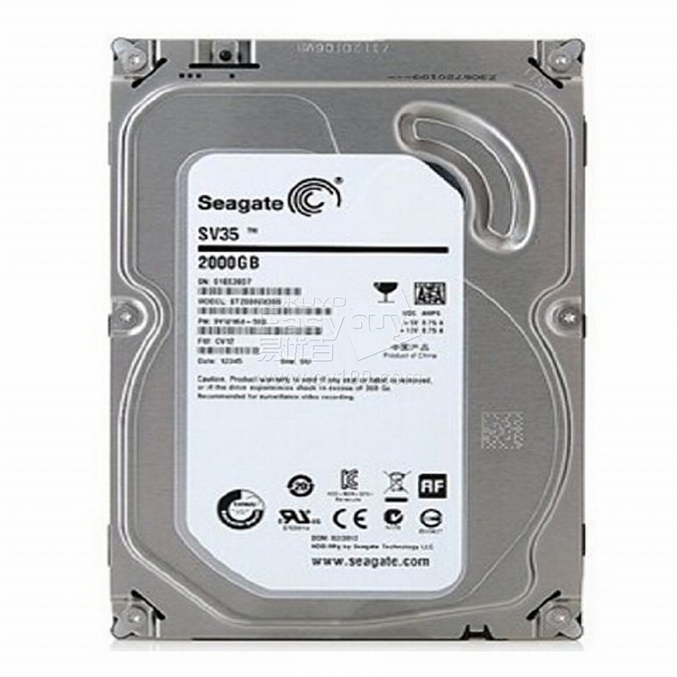 希捷 监控级硬盘 2tb 7200转64m sata 6gb/秒 st2000vx000