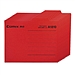 齐心 纸质文件分类夹 (红) A4 10个/包  A1810
