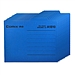 齐心 纸质文件分类夹 (蓝) A4 10个/包  A1810