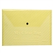 远生 透明按扣式文件袋 (浅黄) A4  US-W209