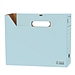 易优百 文件整理盒量贩(带盖款) (蓝) A4 5个/包  EB-500CB