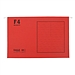 益而高 快捞文件袋 (红) 40个/包  9351F/2