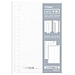 国誉 Campus MO活页手帐(时间轴日计划) (灰) B6/30页  WCN-CDTA03