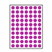 卓联 手写标签 (紫) 直径10mm 70枚/张 12张/包  ZL-30