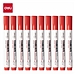 得力 可加墨白板笔白板笔 (红色)  S507