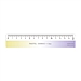 国誉 淡彩曲奇晴空系列波浪直尺 (黄紫) 15cm  WSG-CLV15YV
