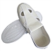 国产 防静电革面四孔工作鞋PVC硬鞋底 (白) 37码