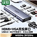 绿联 Type-C转HDMI拓展坞10合1 (升级4K60) HDMI+VGA+音频  25043