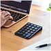 山业 超薄蓝牙数字键盘 (黑色) 小键盘 WIN/MAC适用  GNTBT1