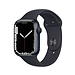 苹果 Apple Watch Series 7智能手表 GPS款45毫米 午夜色铝金属表壳 午夜色运动型表带  MKN53CH/A