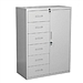 集大 900型六斗单门柜 (浅灰)  CAB-6DD-10