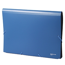齐心 易分类松紧带式风琴包 (蓝色) A4 12格  F4302-X