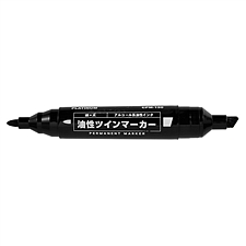 白金 油性大双头记号笔 (黑色) 2.0mm/6.0mm  CPM-150