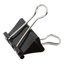 齐心 强力长尾票夹 (黑色) 2# 41mm 12个/盒  B3606