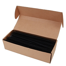 优玛仕 34孔活页装订铁圈 (黑色) 100支/盒  直径11.1mm