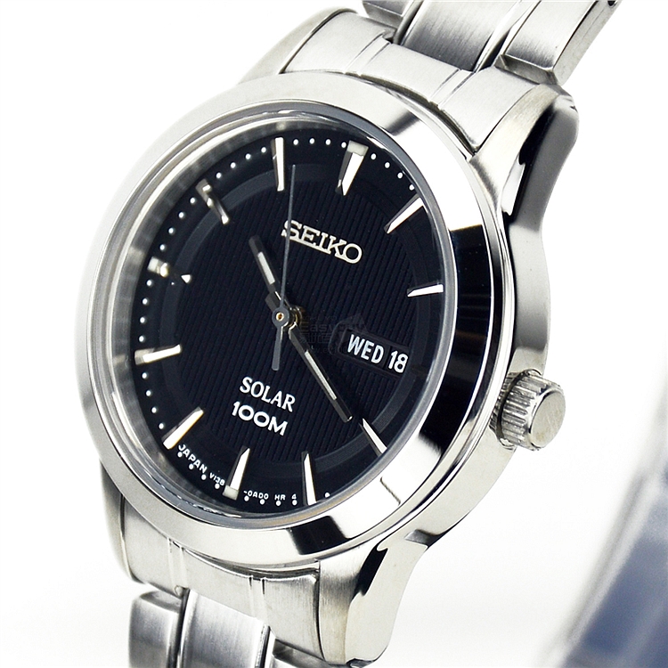 精工solar系列太阳能防水石英女表 27*8mm sut161j1