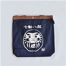 ROOTOTE 日本托特包卡通帆布包 达摩-七转八起  FBD002