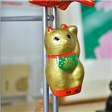 大门屋 和纸手工冰箱贴 招财猫