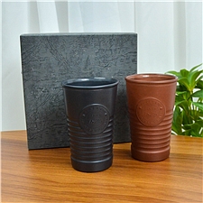 日本制 日本进口创意玻璃对杯  AT-1460