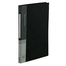 齐心 PP文件夹 (黑) 单强力夹+插袋  AB600A-X
