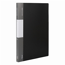 树德 便利型文件夹 (黑) A4 单强力夹+插袋  S501A