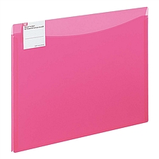 国誉 多彩双袋文件保护套 (粉红) A4  FU-5771P