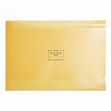 国誉 淡彩曲奇文件袋(双口袋) (黄) A4横式  WSG-KUCW311Y