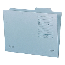 国誉 进口纸质整理夹量贩装 (蓝) A4 10个/包  A4-IFF-B