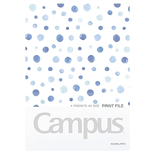 国誉 Campus水彩絮语分类文件夹 (蓝) A4  WSG-FUD810B