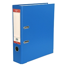 易优百 半包胶档案夹量贩(夹具已安装） (蓝) A4 3寸10个/包  W-FUAL290B