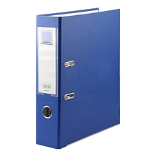 金得利 高级环保纸半包胶档案夹 (蓝) A4 3寸  DCL2028