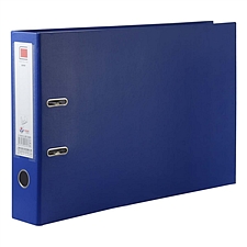 富得快 半包胶档案夹 (蓝) A3 3寸 横式  HY3055
