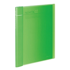 国誉 NOVITA α可替换型背幅可调节收纳册(含外壳) (浅绿)  RA-NT24LG