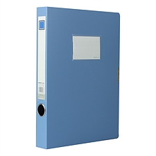 金得利 标准型粘扣档案盒 (蓝) A4 35mm  DC-35