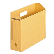 普乐士 横式纸质文件盒 (鹅黄) A4  FL-051BF