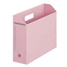 普乐士 横式纸质文件盒 (粉红) A4  FL-051BF