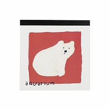 Green flash 北村人方形便签本 (白熊) 100页(4款图案*各25页)  KJ-002