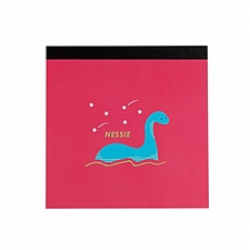 Green flash 未知生物方形便签本 (尼斯湖水怪) 100页(4款图案*各25页)  MN-031