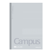 国誉 Campus无线装订本(5mm方格) (灰) B5/80页 4本/封  WCN-CNB1810-1