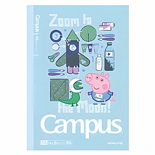 国誉 小猪佩奇 Campus无线装订本 (浅蓝) A5/40页 8mm点线  WSG-NB7MA540-2