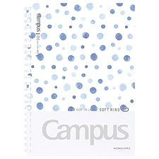 国誉 Campus水彩絮语软线圈笔记本 (蓝) B5/40页  WSG-SRDB540B