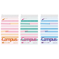 国誉 Campus彩色贴纸螺旋装订笔记本 (混色) A7/80