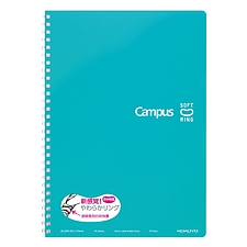 国誉 Campus软线圈PP面点线笔记本 (淡蓝) B5/40页  WCN-CSR1443LB