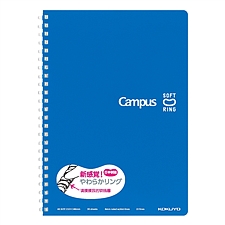 国誉 Campus软线圈PP面点线笔记本 (蓝) A5/50页  WCN-CSR3543B