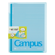 国誉 CampusPP封套笔记本 附收纳袋 (蓝) B5/30页  NO-623A-B