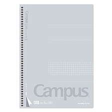 国誉 Campus螺旋装订易撕方格笔记本 (灰) B5/50页  WCN-CSN1510-1
