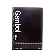 国誉 渡边Gambol双螺旋笔记本(5mm方格) (黑) A4/50页  WCN-GTN2553