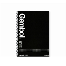 国誉 渡边Gambol双螺旋笔记本(5mm方格) (黑) A5/50页  WCN-GTN3553